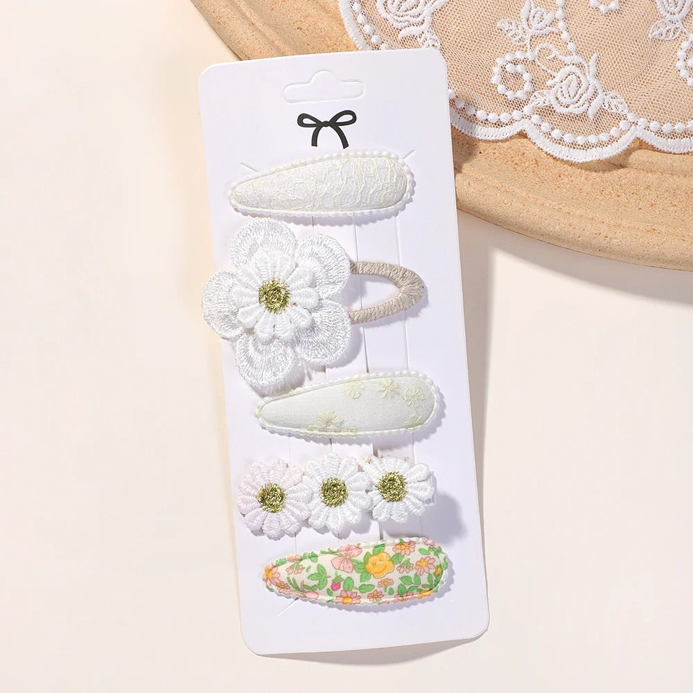 5Pcs BB Clips Set for Children Hair Accessories Sweet Hair bangs