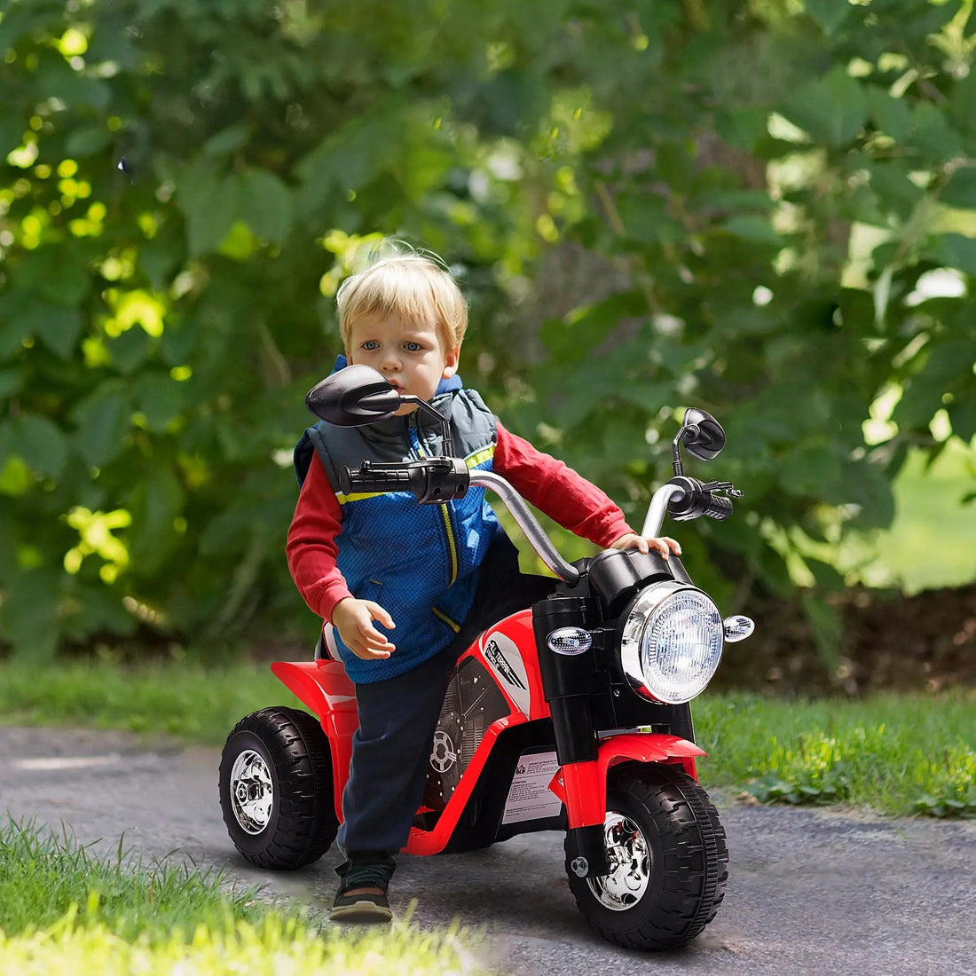 HOMCOM Kids 6V Electric Motorcycle Ride-On Toy Battery