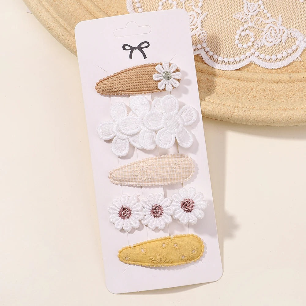 5Pcs BB Clips Set for Children Hair Accessories Sweet Hair bangs